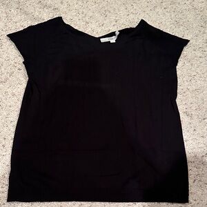 LOFT Classic Black Short Sleeve Top